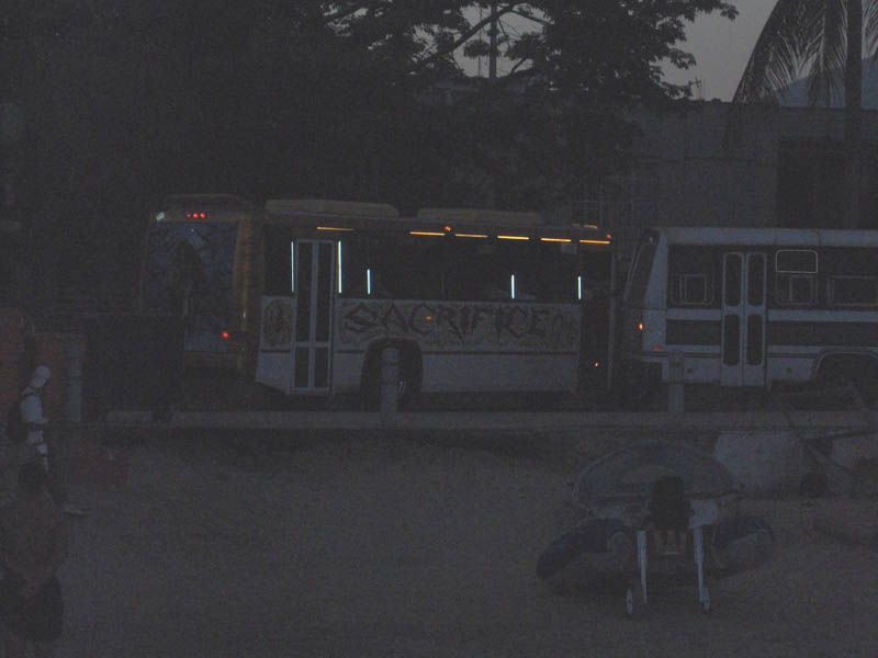 Cool Bus in the dark
