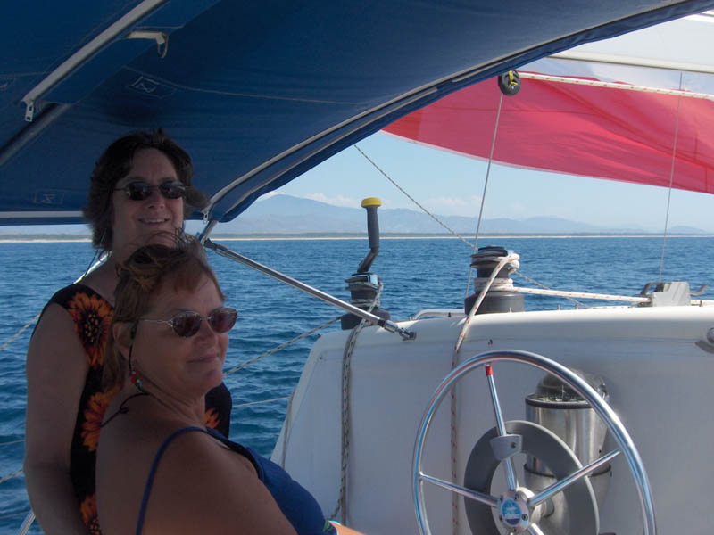 Sharon and Jan enjoying the ride
