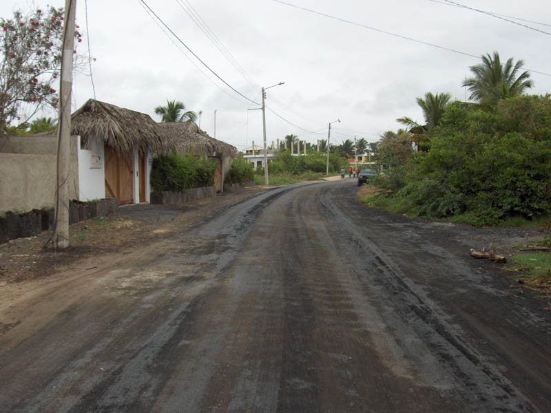 The Road to Puerto Villamil on Isla Isabella