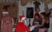 Santa giving gifts