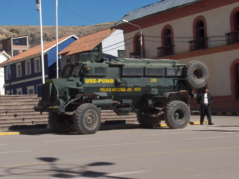 The Police were out to keep the peace at the politcal rally