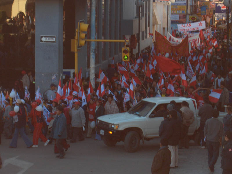 We saw so many people marching in support of Alan Garcia for President