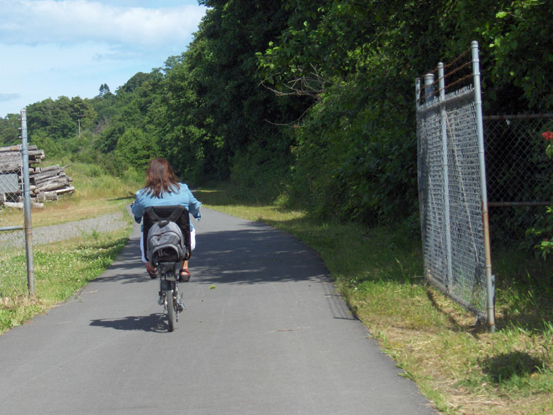Biking from the back