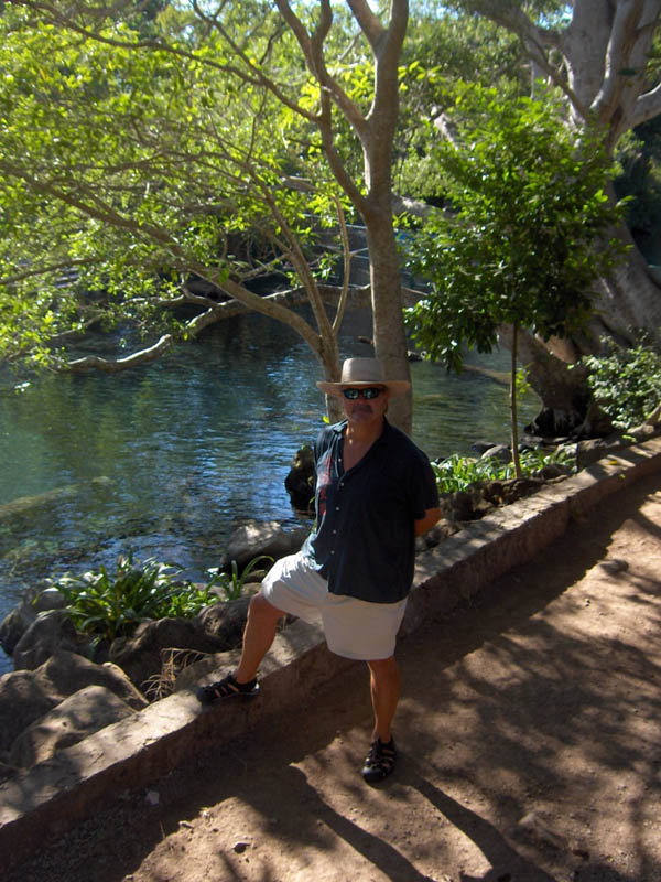 Man with a leg Up