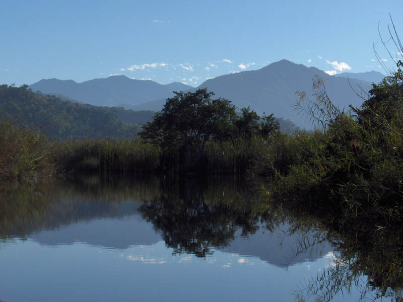 Sky Mountains and Water