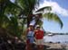 Sharon and Annie under the palms