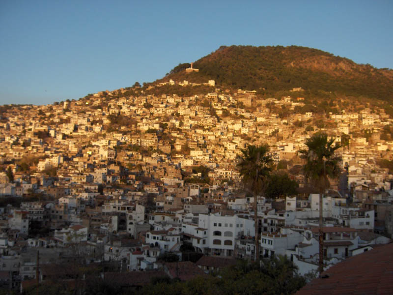 Shadow of Dawn on Taxco Skyline