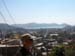 Dennis looking over the town