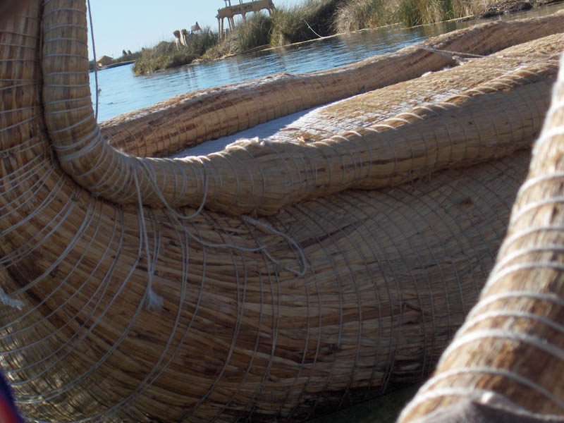 Reed boat detail