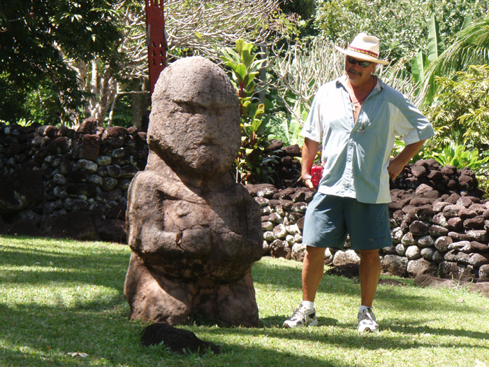 Rae Checking out the Tiki